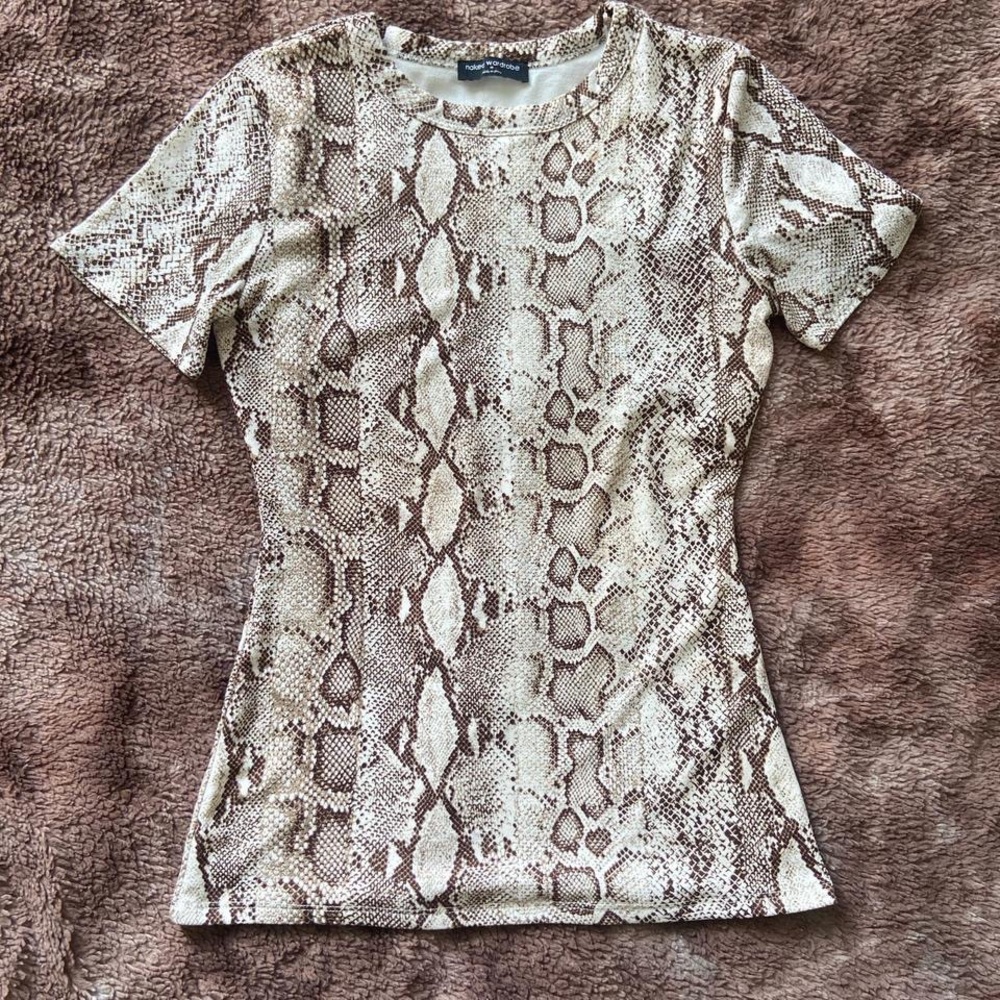 Naked Wardrobe Snake Skin Top